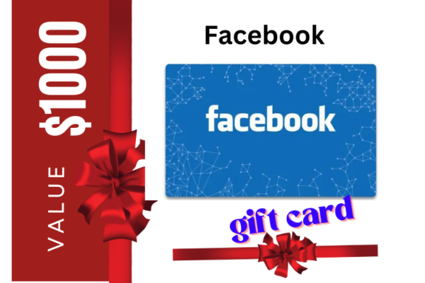 Facebook Gift Card 1000$